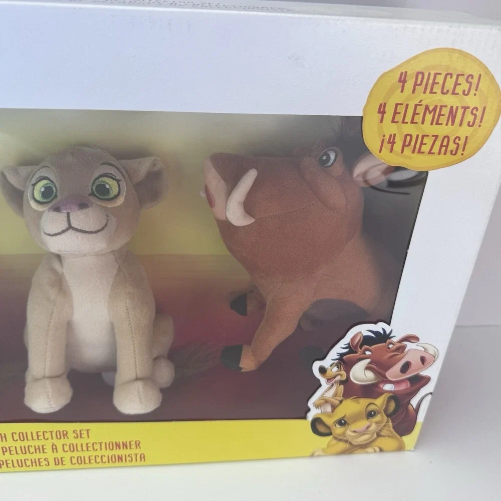 Disney The Lion King Plush Collector Set of 4 Timon Simba Nala Pumba New